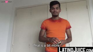 Hottie latino Josue found appetite in my fat cock and delectable balls