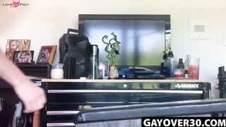 GayOver30.com - Dallas Steele's big cock stretching