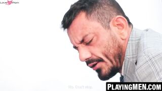 PlayingMen.com - Leo Rosso fucks Joe Gillis's hairy ass on the exam bed