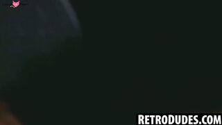 RetroDudes.com - Al Parker pumps my big black dick until it erupts with hot cum