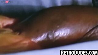 RetroDudes.com - Al Parker pumps my big black dick until it erupts with hot cum