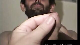 MenWorkinXXX.com - Nasty old dude Daniel loves coating himself in cum