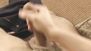 Jock student takes his uniform off to jerk his big cock off