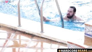 HardcoreBears.com - Fat bear with small cock Adam Jones strokes cock passionately out