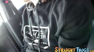 Horny skater dude Sean Johansen masturbates in a car