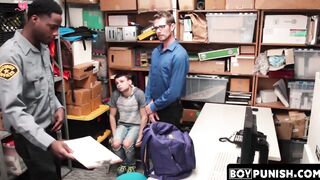 BoyPunish.com - Security bear's raw, deep pounding of a tight white twink's booty hol
