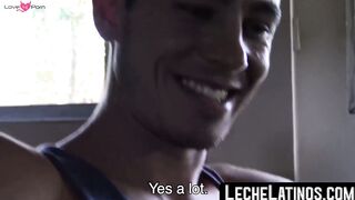 LecheLatinos.com - Young Latino amateur's first raw, on-camera fucking session