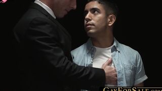 GayForSale.com - Eager bottom twink mercilessly ass drilled from behind by horny dom