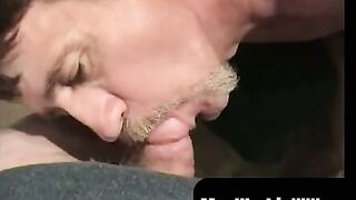 MenWorkinXXX.com - Trailer trash passionately sucks hairy cock solo
