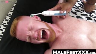 MaleFeetXXX.com - Ginger stud Jackson bound for deviant hunk's tickling pleasure