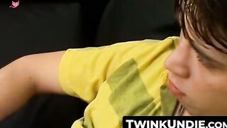 TwinkUndie.com - Homosexual dude's undies jerk off and rock solid cock blast