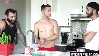 MyCreepyDad.com - Inked twink's raw, bareback ravaging by hunk after a passionate blo