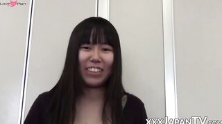 Young Japanese babes presenting tiny pussies in closeup