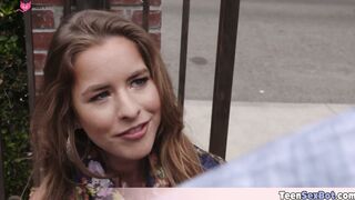Extra small Lily Ford fucked by stepdad