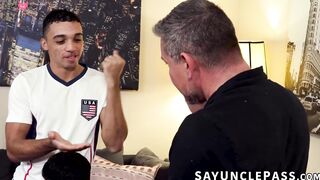 Amone Bane and Rob Quin steamy couch sex with stepdad Scott Hardy