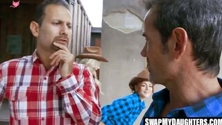 SwapMyDaughters.com - Rosalyn and I's cock dance in our pussies