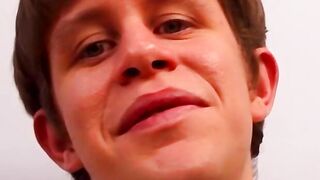 Three twinks play with dildo before smashing butts and nuts