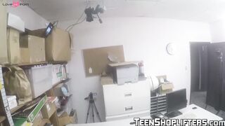 Lily Jordan busted while stealing and fucked as penalty