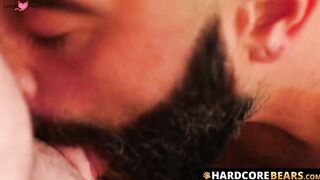 HardcoreBears.com - Bearded homosexual Justin West and Carlos Verga bareback passiona