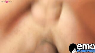 Naughty twink licks cock and lollipop before assfucking