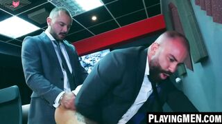 PlayingMen.com - Bruno Max sucks and rides Sir Peter's monster cock