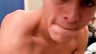 Twinks have a bit of butt piracy after trading blowjobs