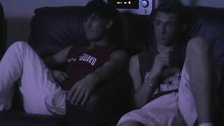 Blair Mason kissing and blowing his partner before nutting