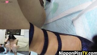 NipponPissTV.com - Japanese babes recorded pissing with hidden cam in public toilet