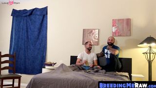 BreedingMeRaw.com - Two muscular daddies hook up for rough and intense bareback actio