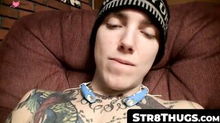 Str8Thugs.com - Straight guy's mouth-filling cum shot session after an intense jerk o