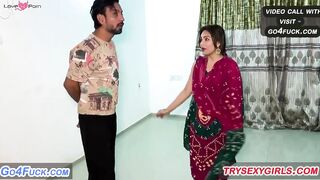 Malik Ghar Nhi Hai Kamwali Bhabhi Ne Boyfriend Ko Bhula kar Hard Sex Kiya Malik Ke Gh