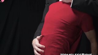 Legrand Wolf's fingering of twink Marcus Rivers's hairy ass hole