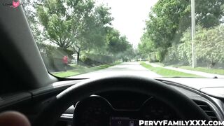 Petite stepsis Aria Skye receives loads of cum after being banged