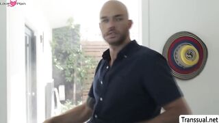 Spoiled TS stepdaughter fucked by the handyman