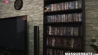 Muscular hottie Ricky demonstrates how he jerks off his nine inch dick