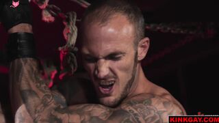 Christian Wilde teases Miles Fallons with the zapper before he gets to fucking