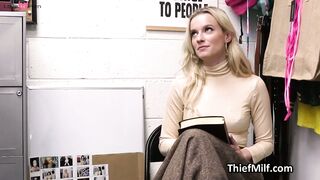 Dildo thief milf gets busted and fucked