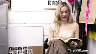Dildo thief milf gets busted and fucked