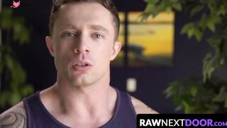 RawNextDoor.com - Trimmed stud Markie More sits on thick cock and rides Donte Thick l