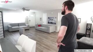 aria banks home alone with horny stepsister