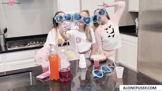 emma hix katie kush sera ryder pajama party