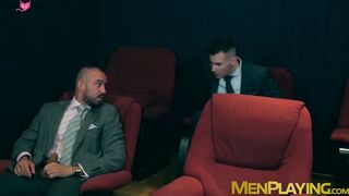 Classy Bruno Max and Lukas Daken analfuck in adult cinema