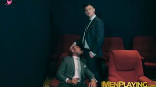 Classy Bruno Max and Lukas Daken analfuck in adult cinema