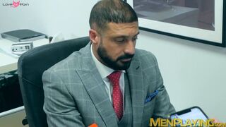 Office coworkers Diego Reyes and Marco Napoli analbanging