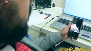 Office coworkers Diego Reyes and Marco Napoli analbanging
