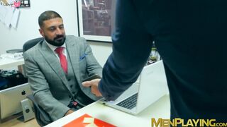 Office coworkers Diego Reyes and Marco Napoli analbanging