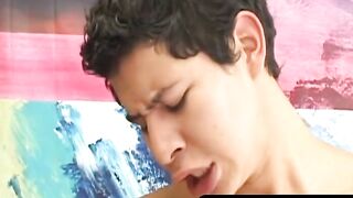 OTBXXX.com - Amateur twink craves hardcore bareback fucking until he shoots cum