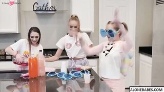 emma hix katie kush sera ryder pajama party