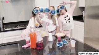 emma hix katie kush sera ryder pajama party