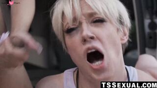TSSexual.com - Zariah Aura's cock shares MILF Dee Williams's pussy